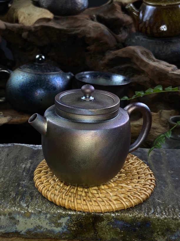 茶壶送长辈柴烧壶全手工泡壶火彩
