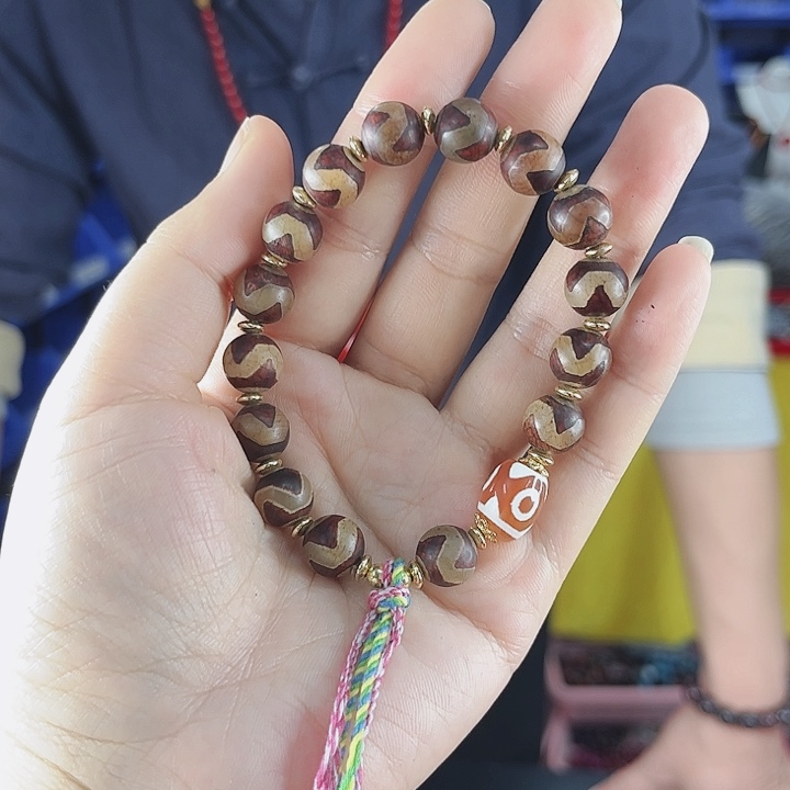 玛瑙手链未镶嵌T13牙牙带三目手串