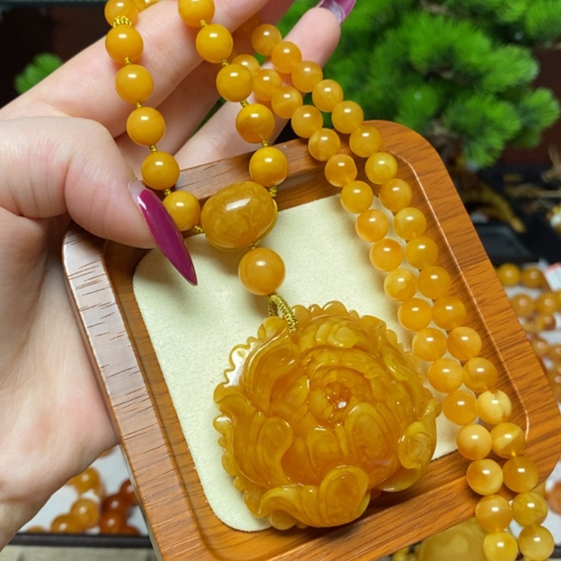 【闪购商品】蜜蜡颈饰未镶嵌项链