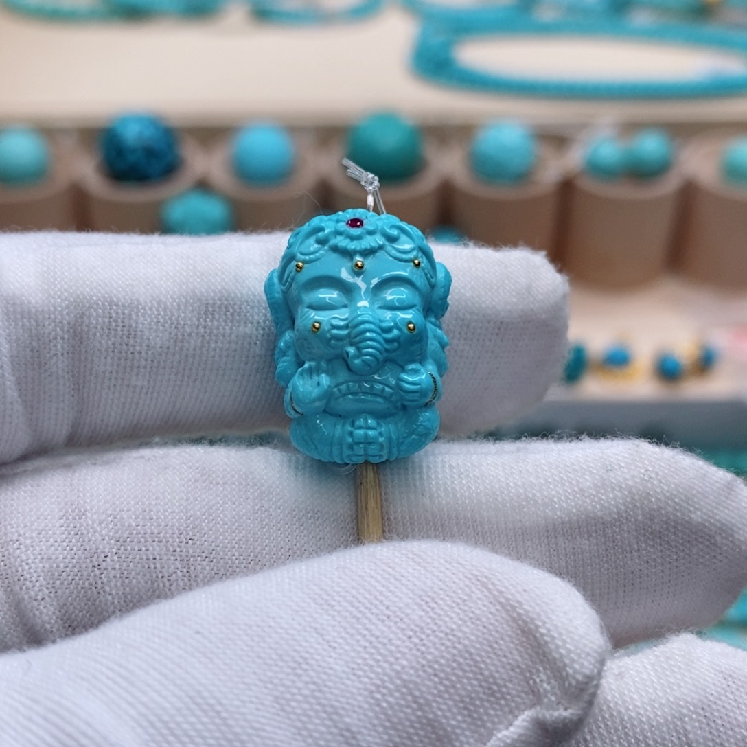 绿松石珠宝奇石未镶嵌