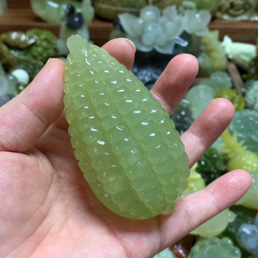 岫玉未镶嵌手把手把