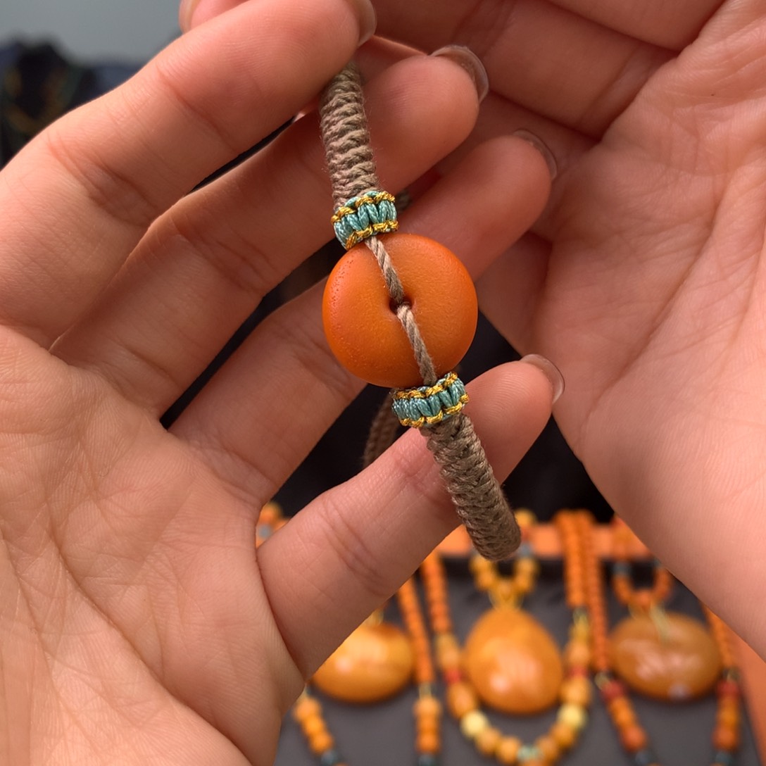 蜜蜡手绳未镶嵌多样性发