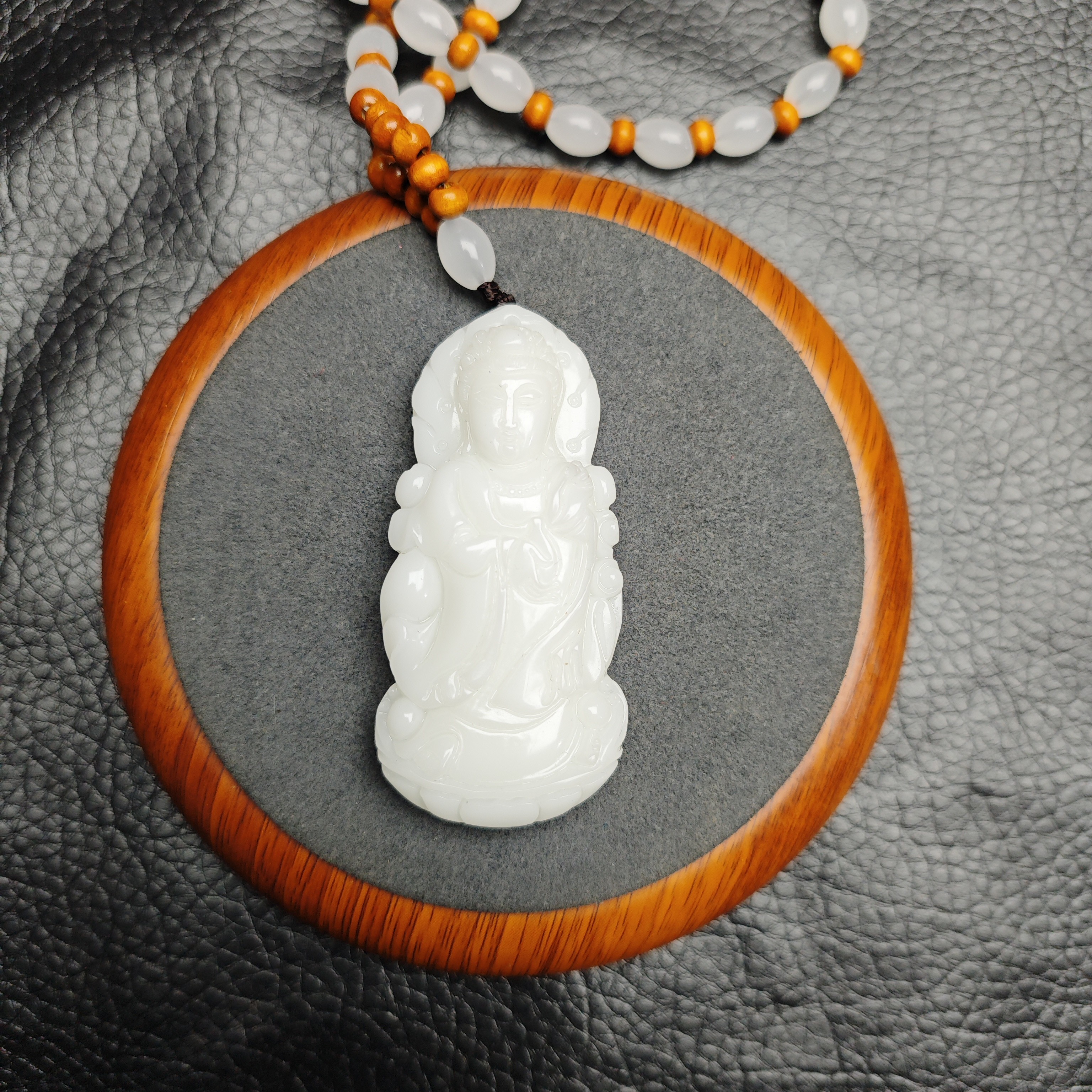 一级白观音菩萨挂件