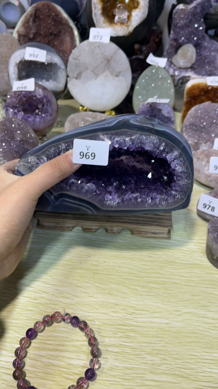 紫水晶钱袋子全抛好看的