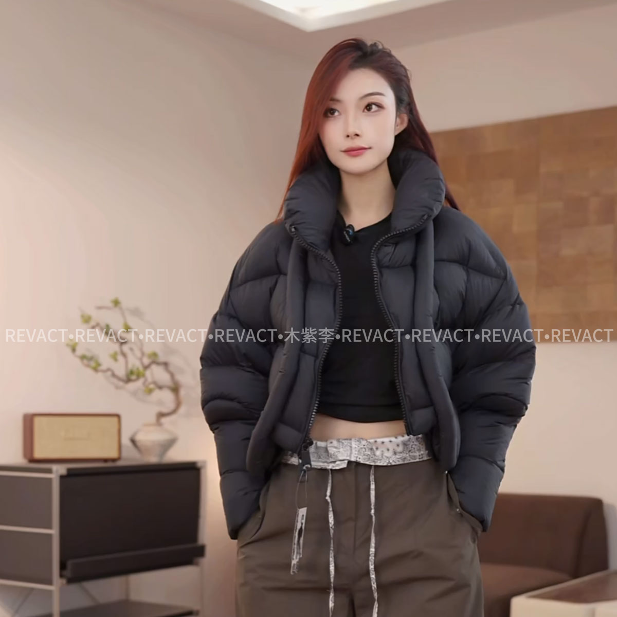25ss秋冬新款预售~尝鲜价！羽绒服冬鹅绒设计师款简约立领女士短款