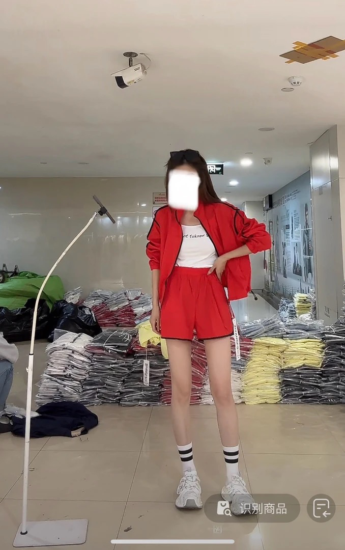 【柒汐】推荐夏季薄款撞色休闲套装808