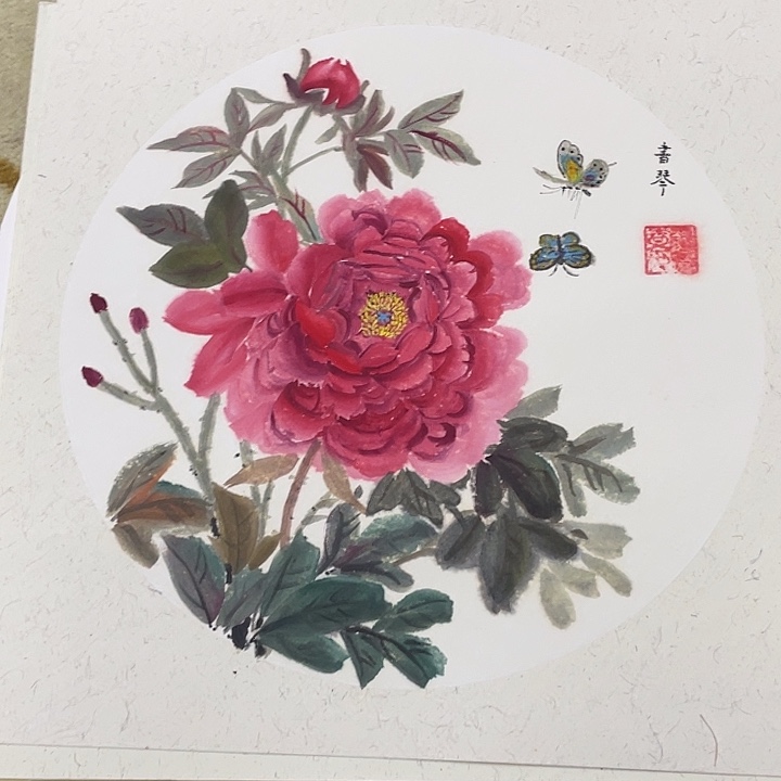 国画38-38卡纸作品艺