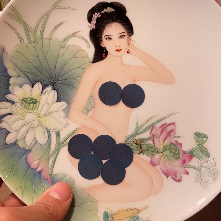 独***人景德镇陶瓷，手工绘画