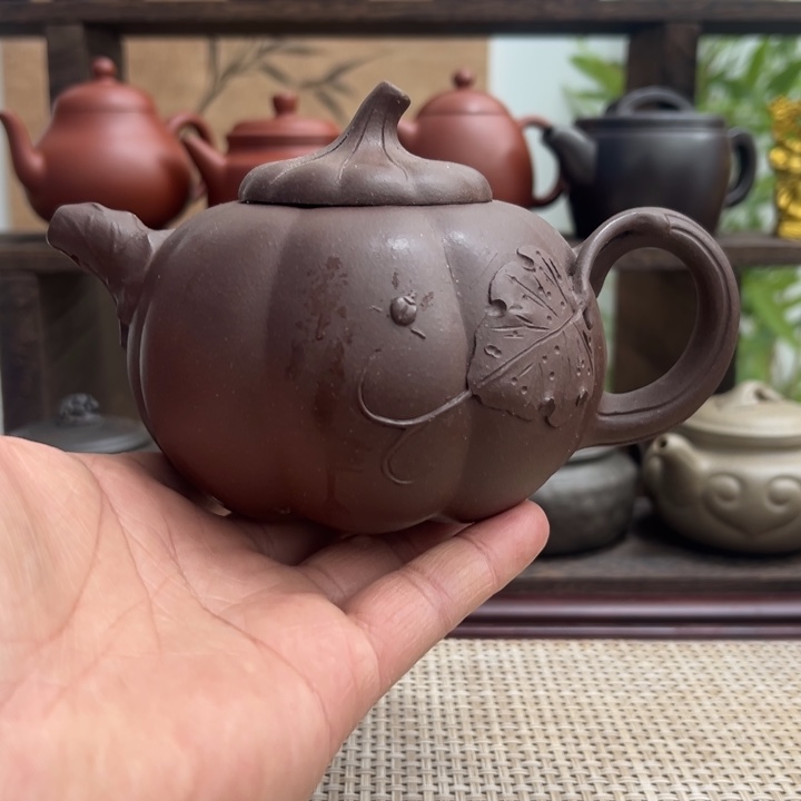 茶壶紫砂宜兴原矿紫砂半手、400CC