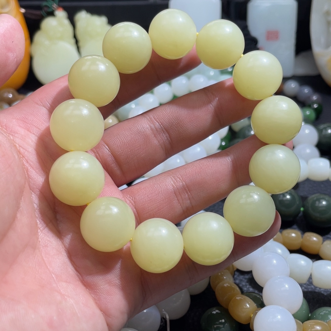 和田玉手串未镶嵌用****8