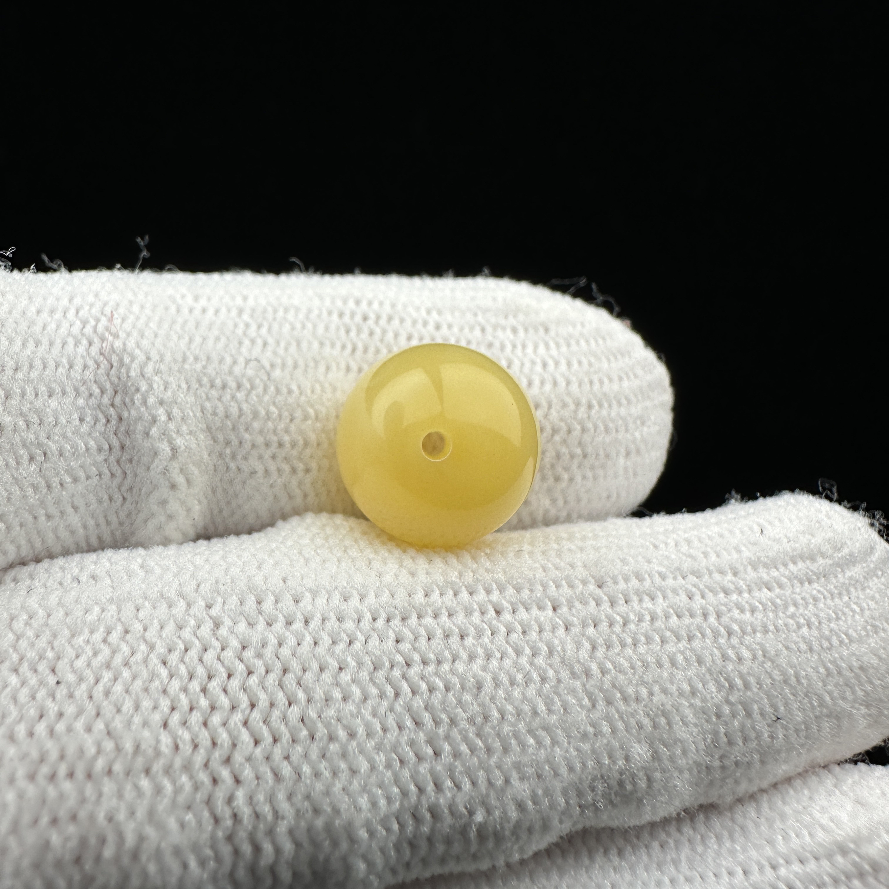 A2753天然原矿蜜蜡单珠11.4mm支持复检