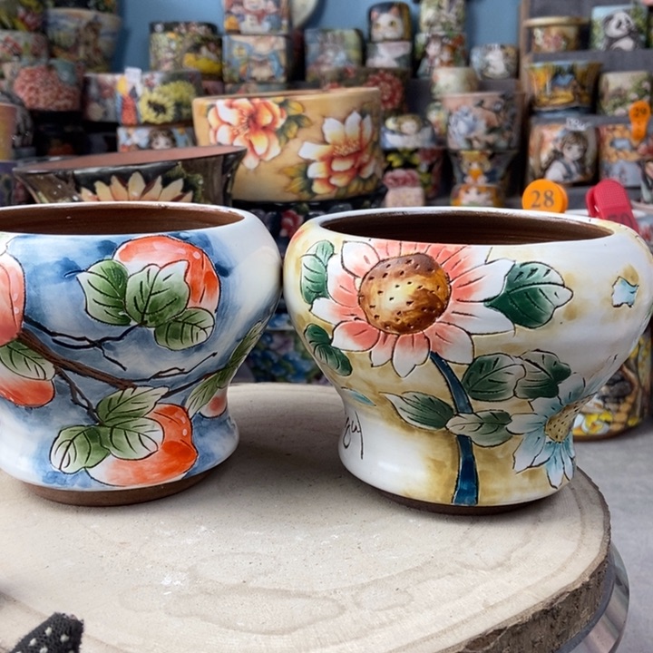 红陶景德镇艺术手绘作品