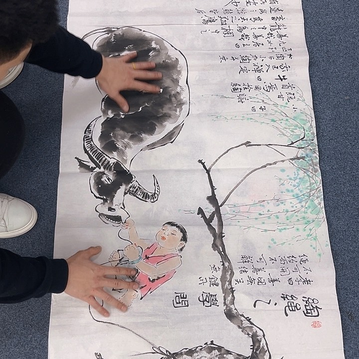 国画纯手绘字画宣纸