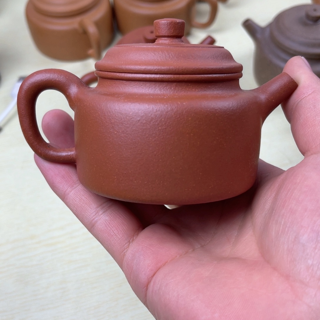 紫砂茶壶恒宜兴紫砂壶原矿红降坡德钟150毫升