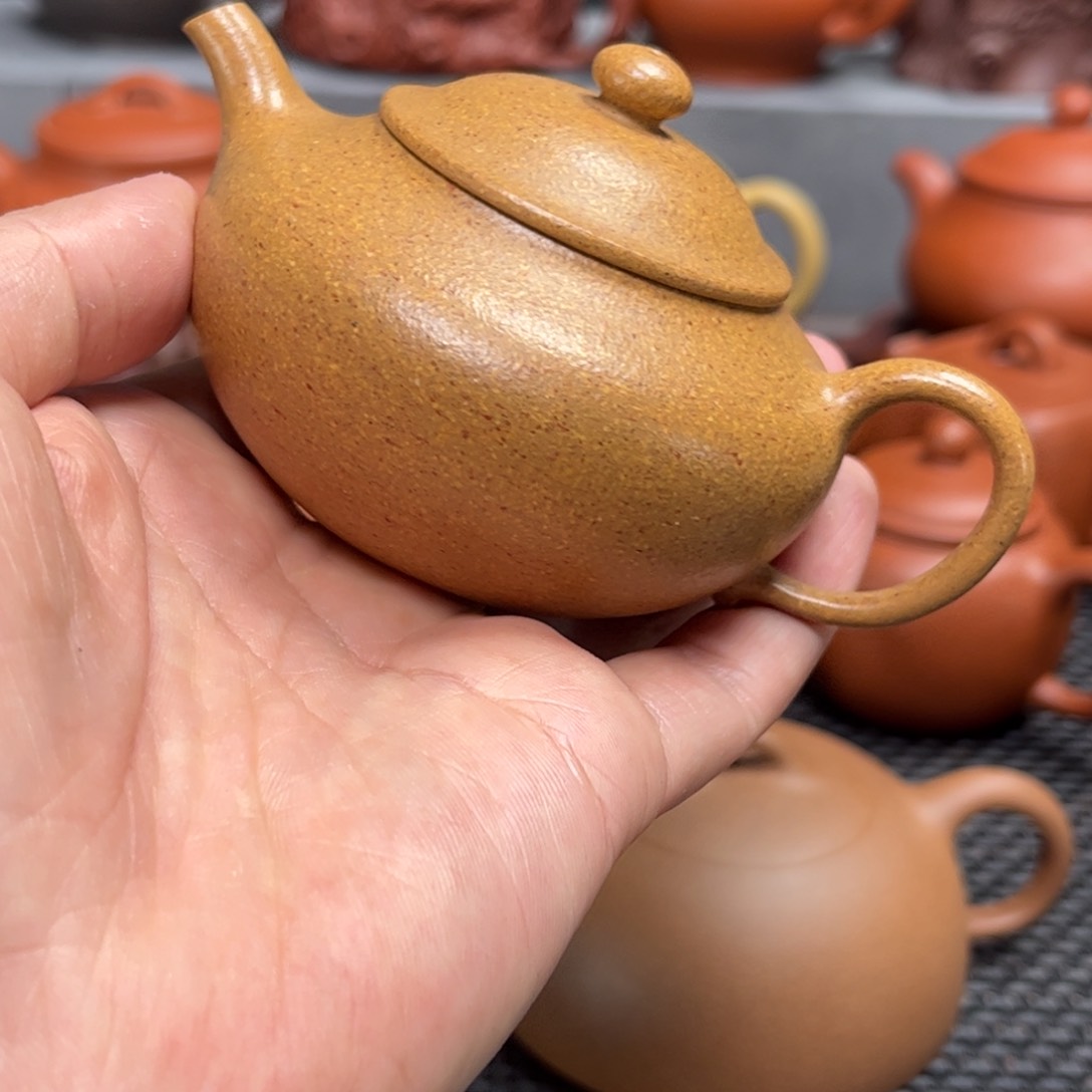 紫砂茶壶紫砂艺术茶具套装黄金段