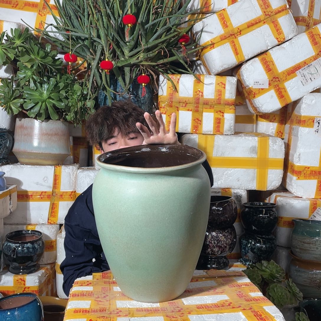 红陶宜兴紫砂花盆