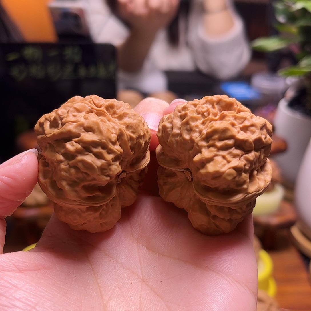 老***镜把件文玩核桃41尺蛤蟆20