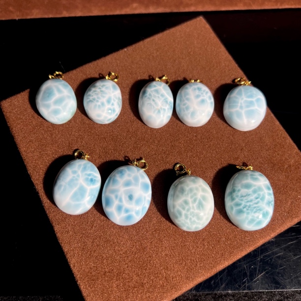 【大鱼甄选】海纹石椭圆款吊坠 WW18多样性发其一（有矿点介意勿拍）