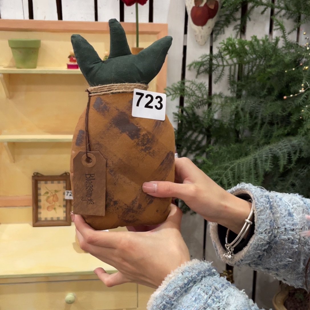 木质圣诞月福老货玩具中古风默认微损