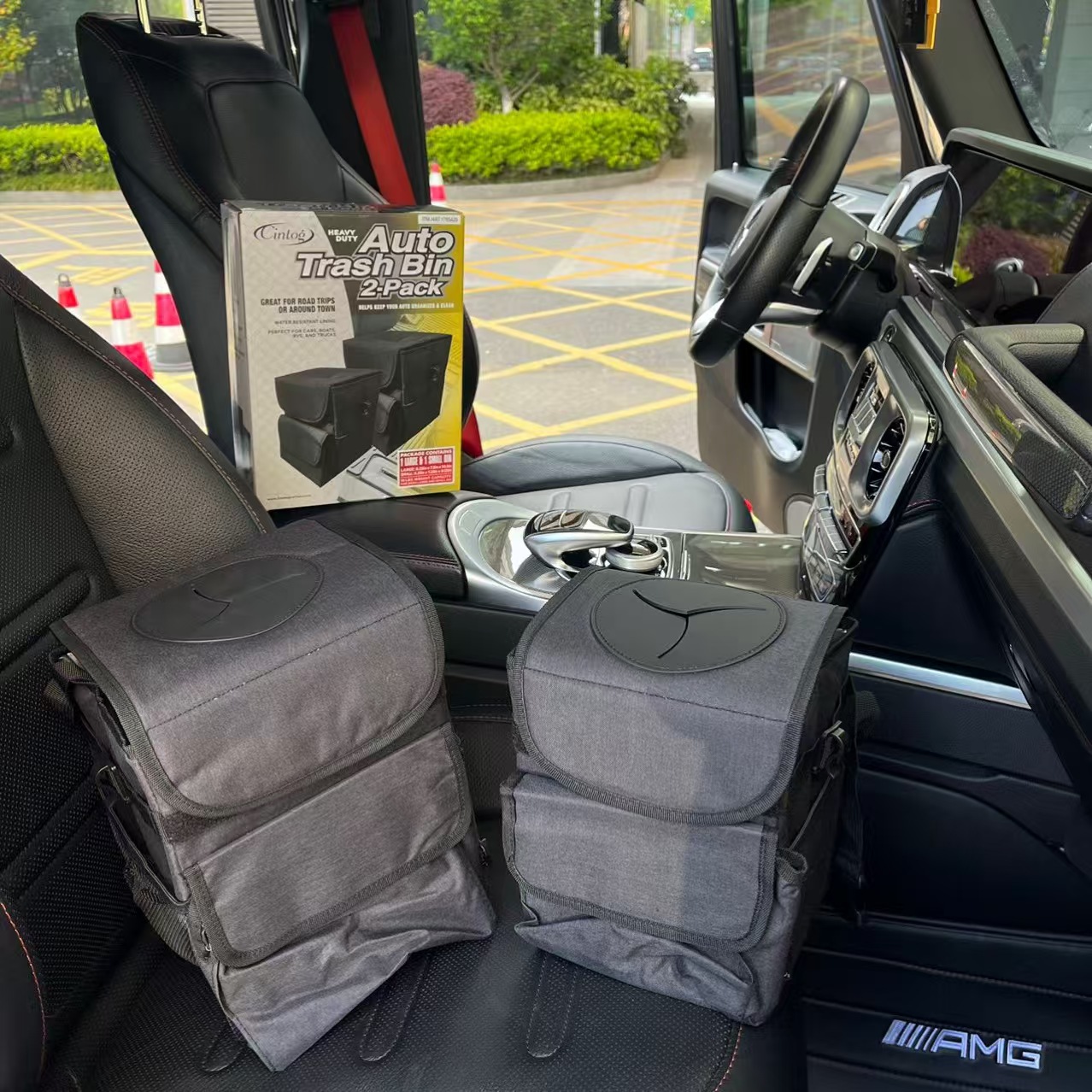 可折叠车载垃圾收纳包 2个装