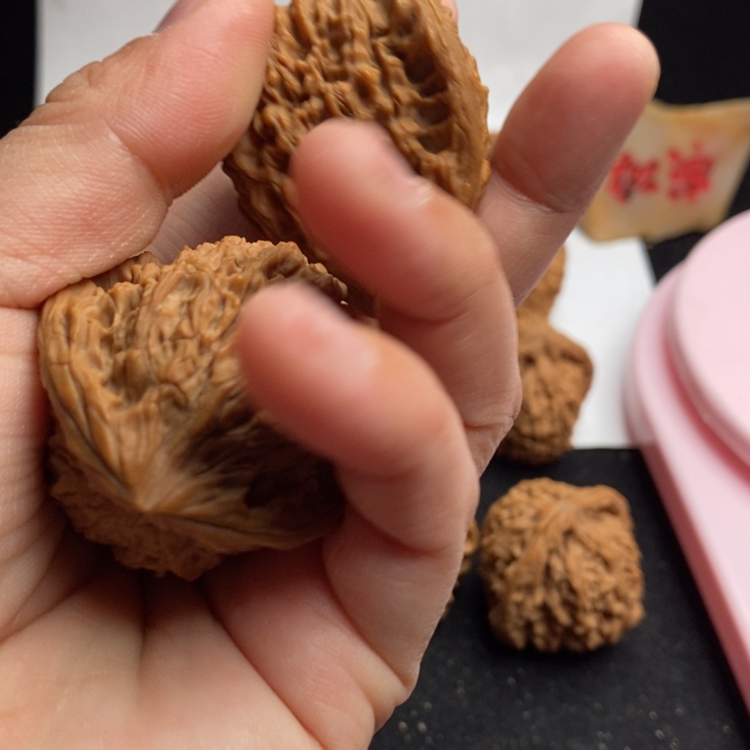 桃核吊坠棱南疆石涿鹿