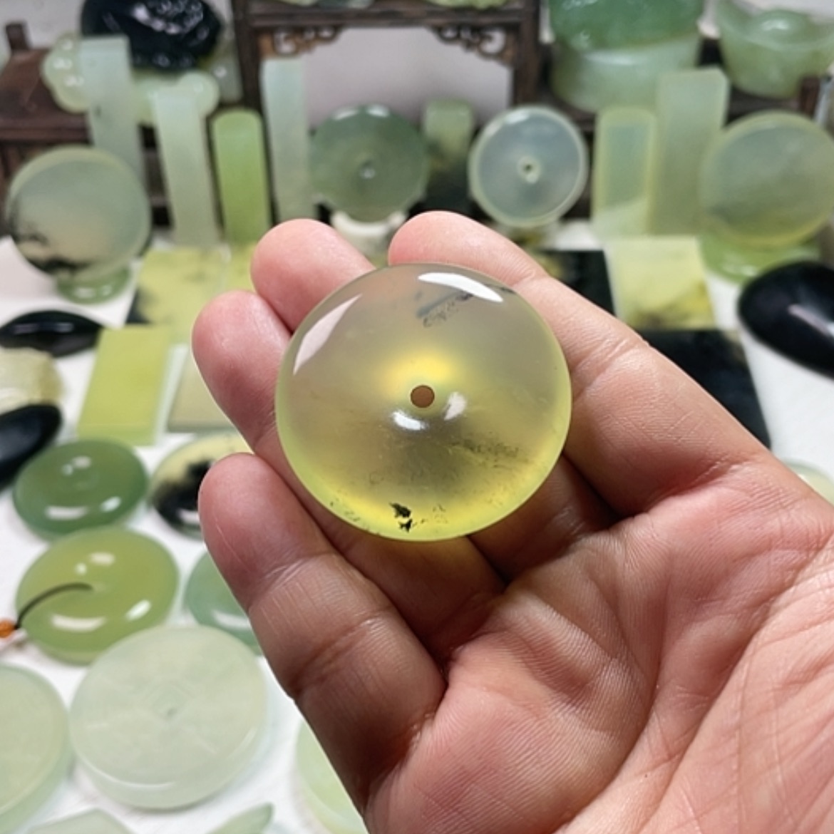 【闪购商品】未镶嵌岫玉挂件小*龙