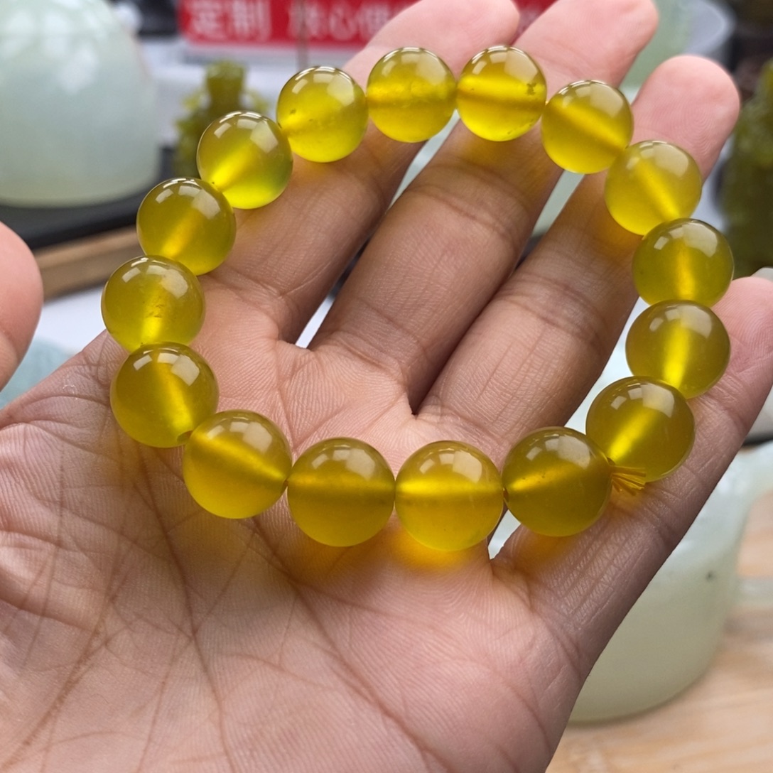 未镶嵌岫玉四大名玉手串1.2