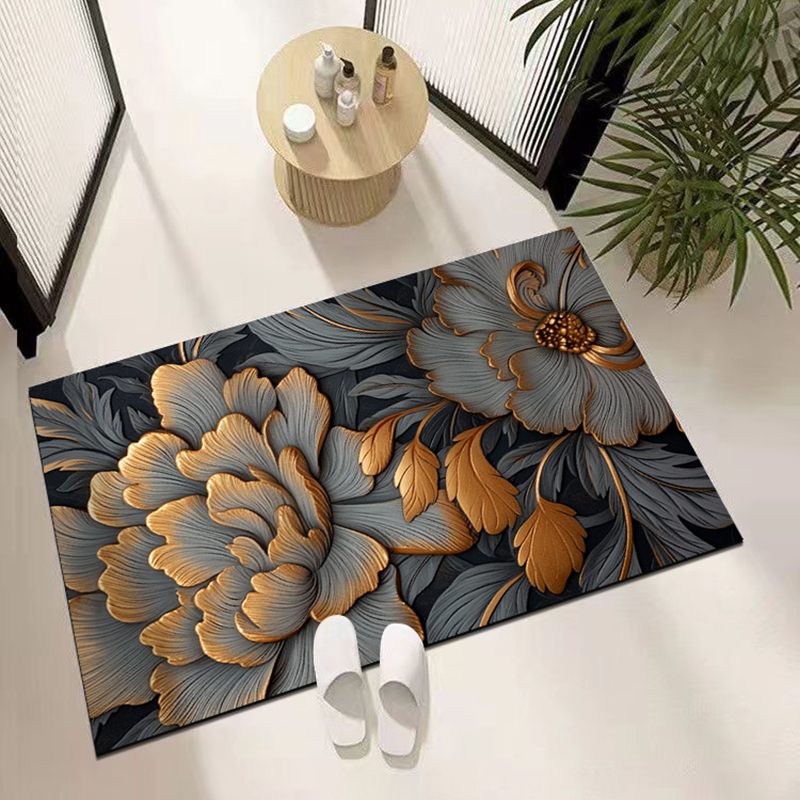 俏虎黑科技橡胶底第九代升级款地垫家用简约耐脏浴室卫生间门口垫