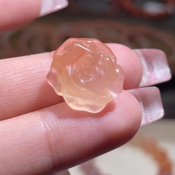 南红玛瑙玫瑰红未镶嵌