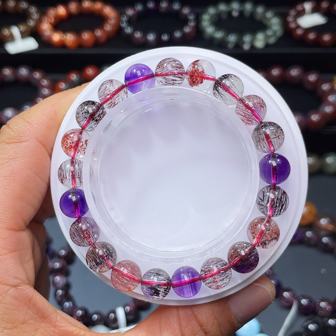 水晶手串未镶嵌超七9m