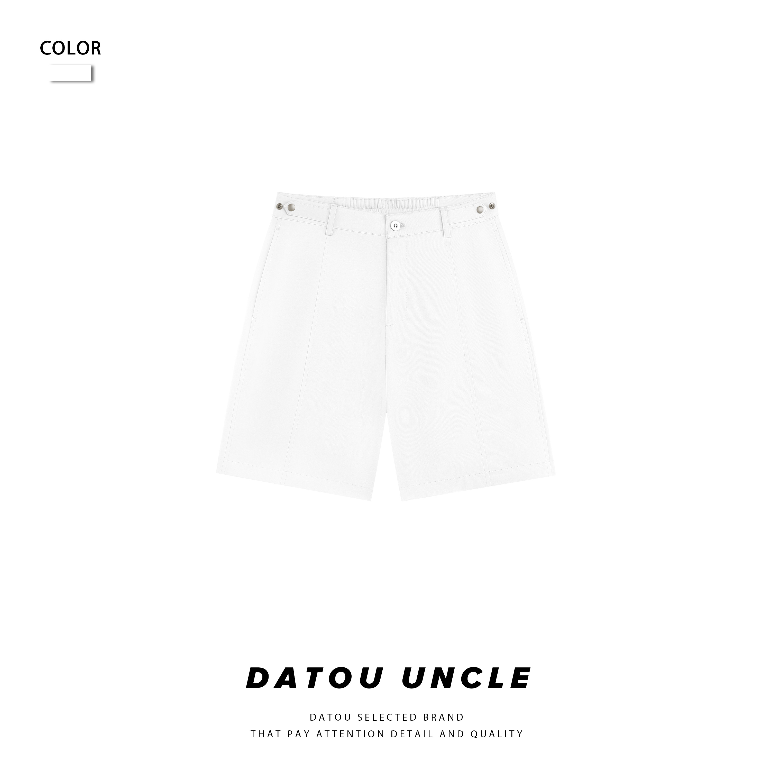 【大头叔叔】夏季奢雅清凉斜纹弹力五分休闲宽松男西装短裤DDK9702