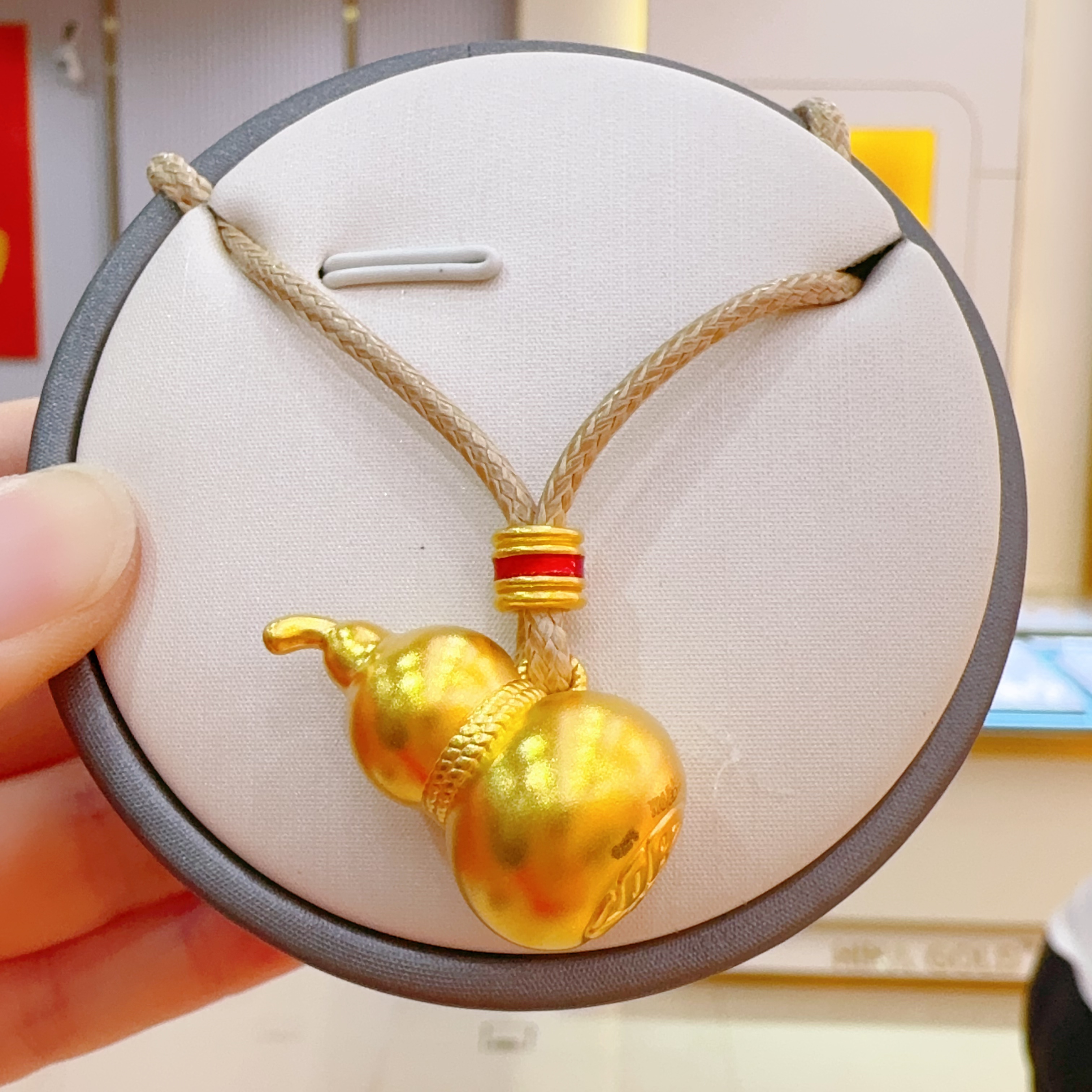 足金999葫芦吊坠5.37克（赠编绳）