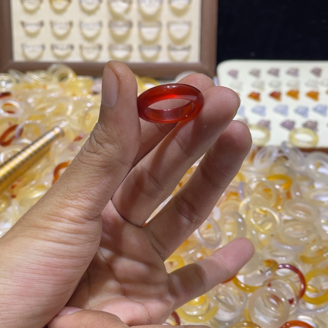 玛瑙/玉髓合金戒指23号港16