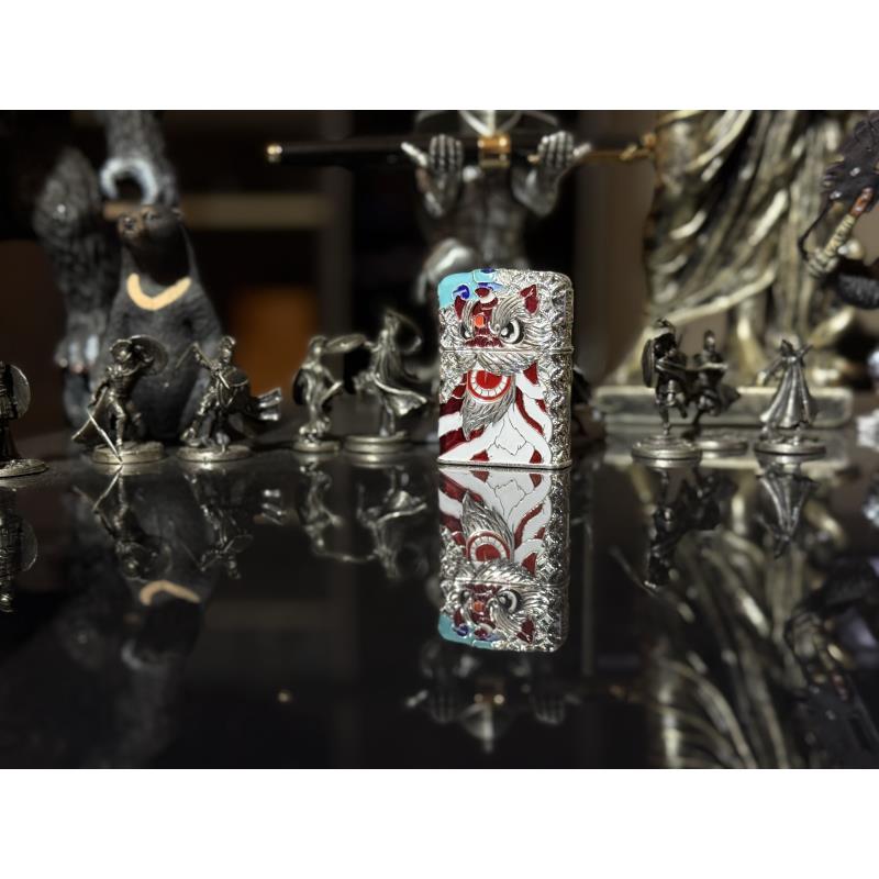 吉祥如意（银）狮子（夜光） 煤油机L（不赠送煤油）H