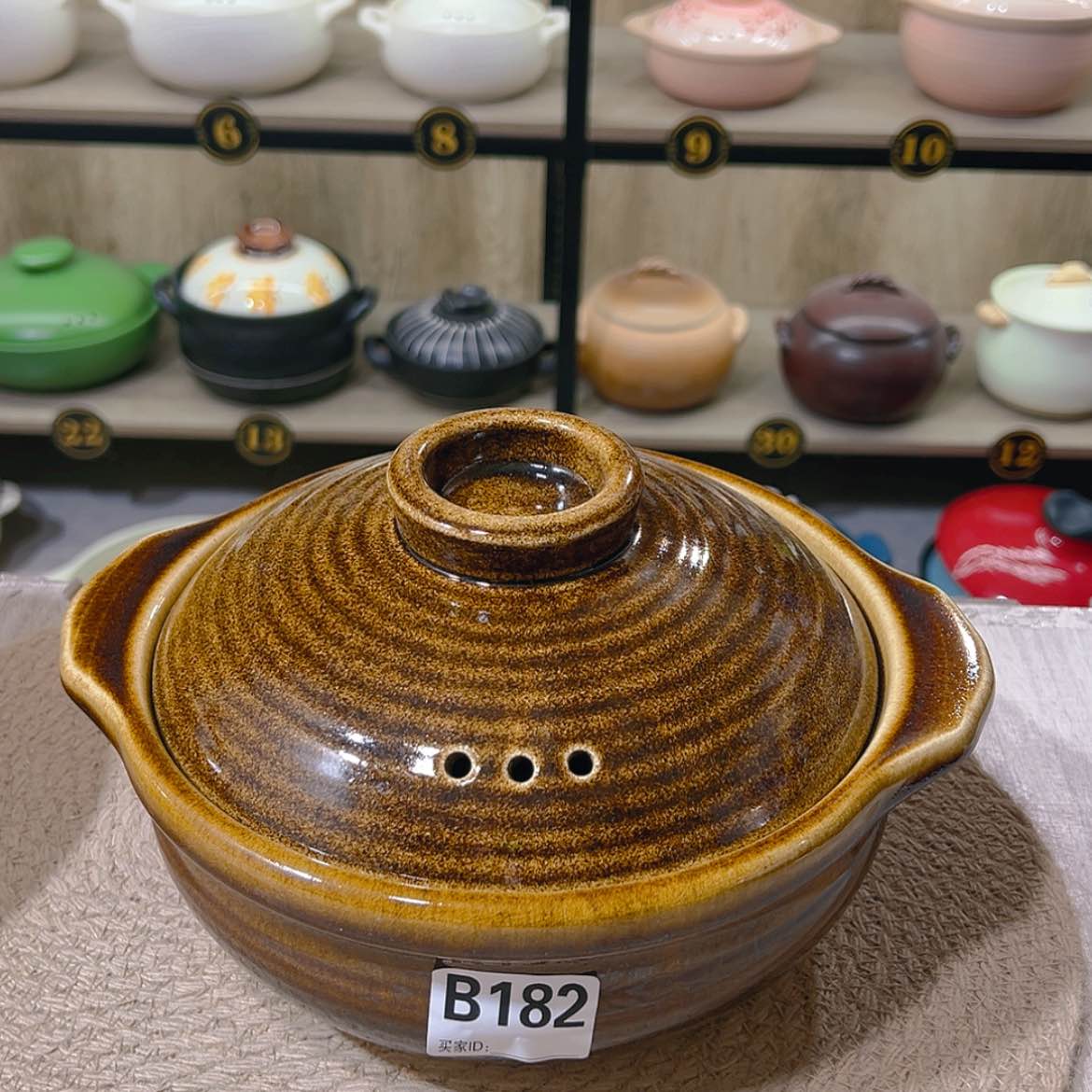 【闪购商品】瓷1.8升粗陶砂锅微瑕疵品182