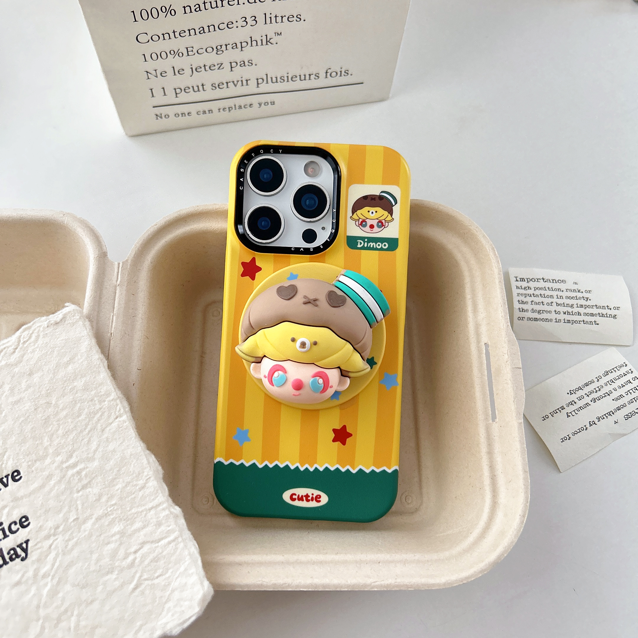 泡泡dimoo适用15苹果16promax手机壳磁吸14plu防摔iPhone17菲林壳