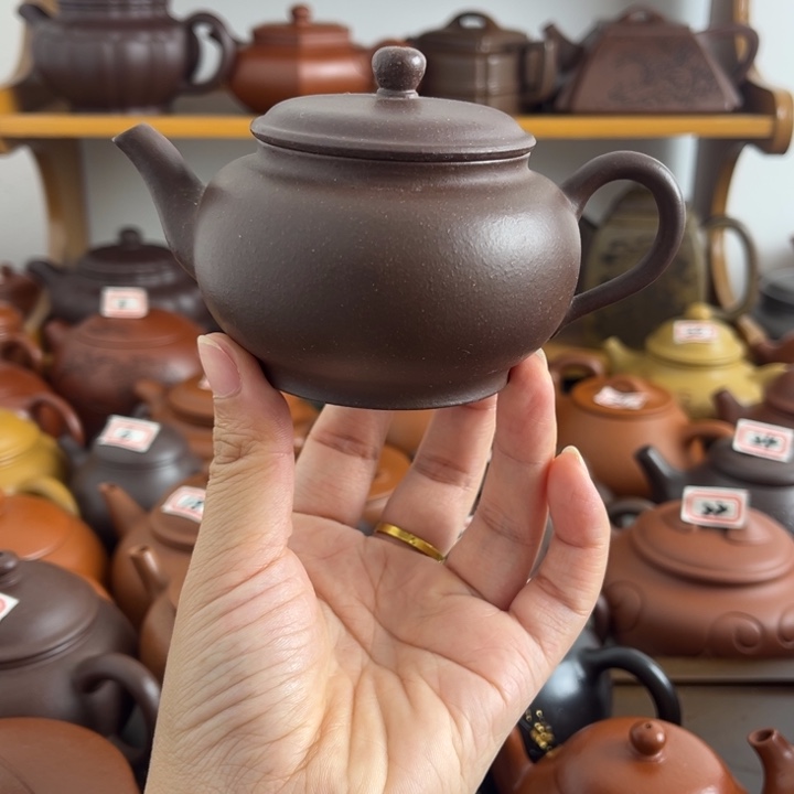 茶壶紫砂160cc底槽清半手