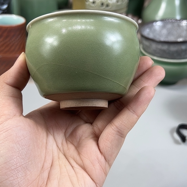 龙泉青瓷【品茗轩】微瑕