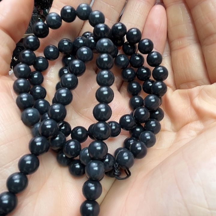 和田玉（墨玉）未镶嵌手链卡8。108福利款