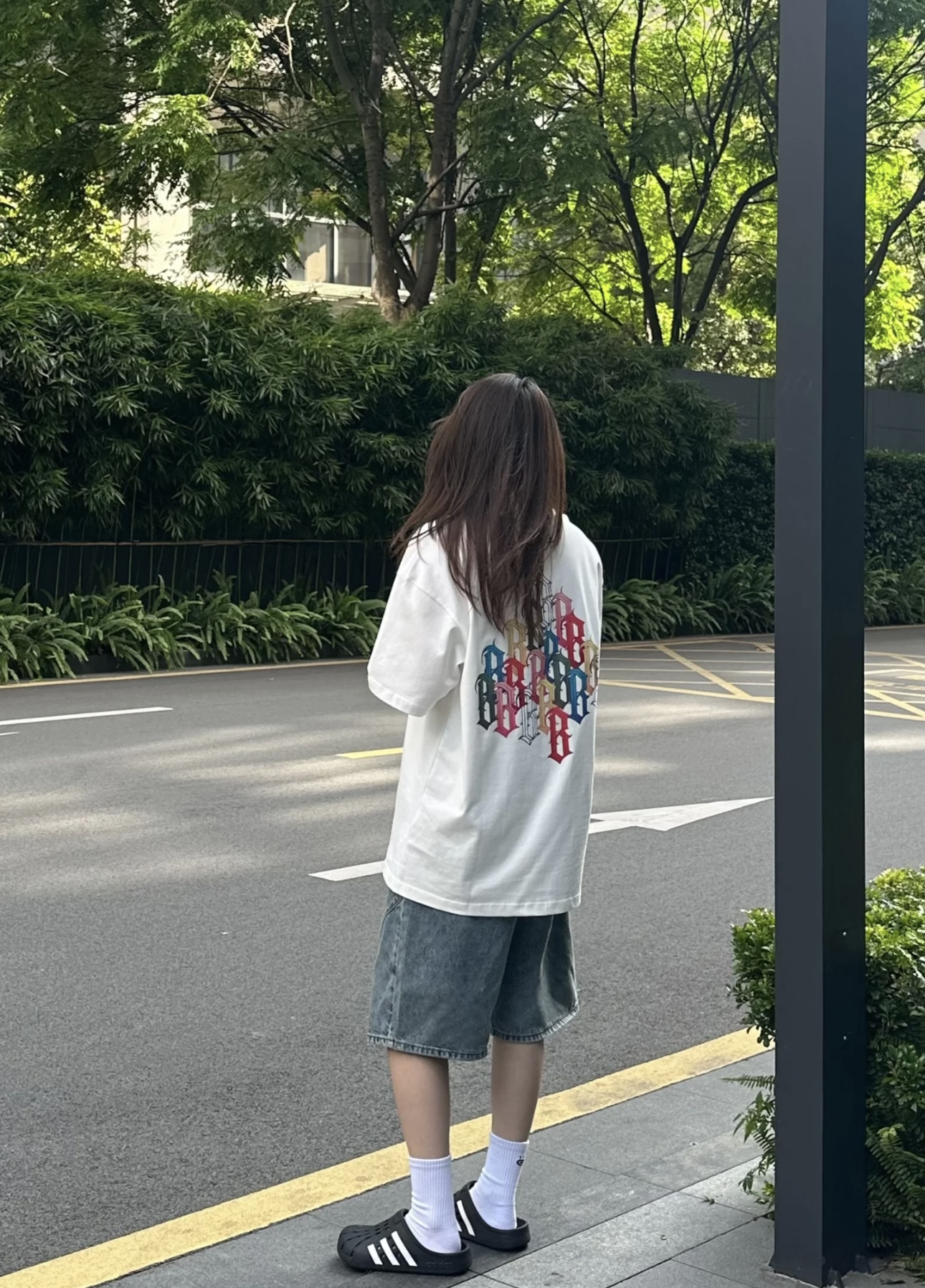 彩色叠字外穿真的很好看！短袖T恤 男女同款