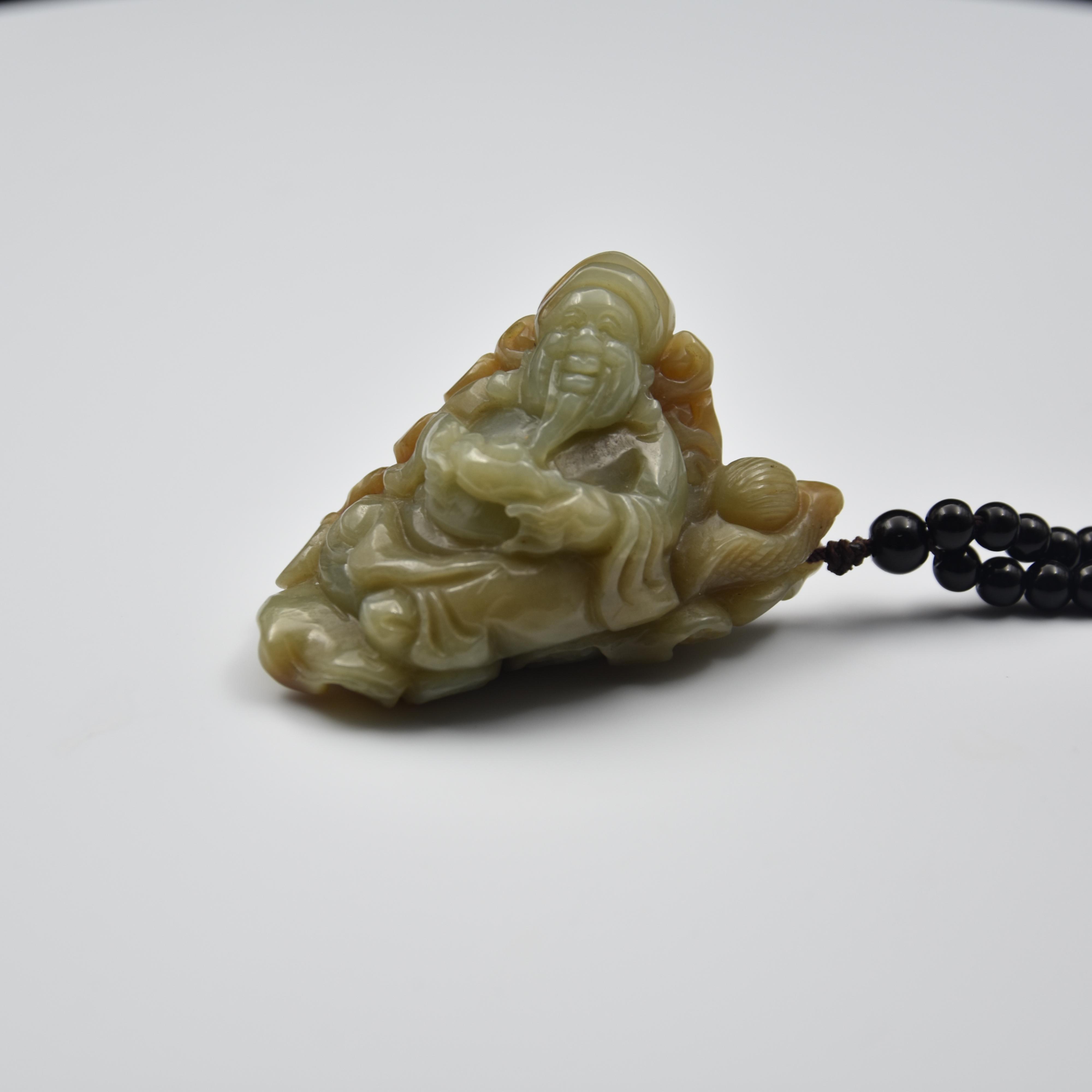 LOT.13和田玉财神雕件/589586