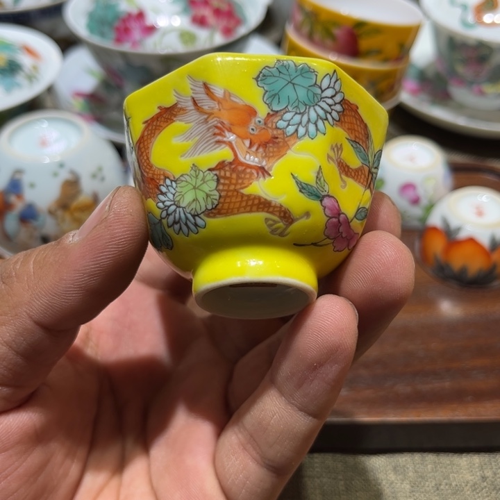 纯手绘精品盖碗杯