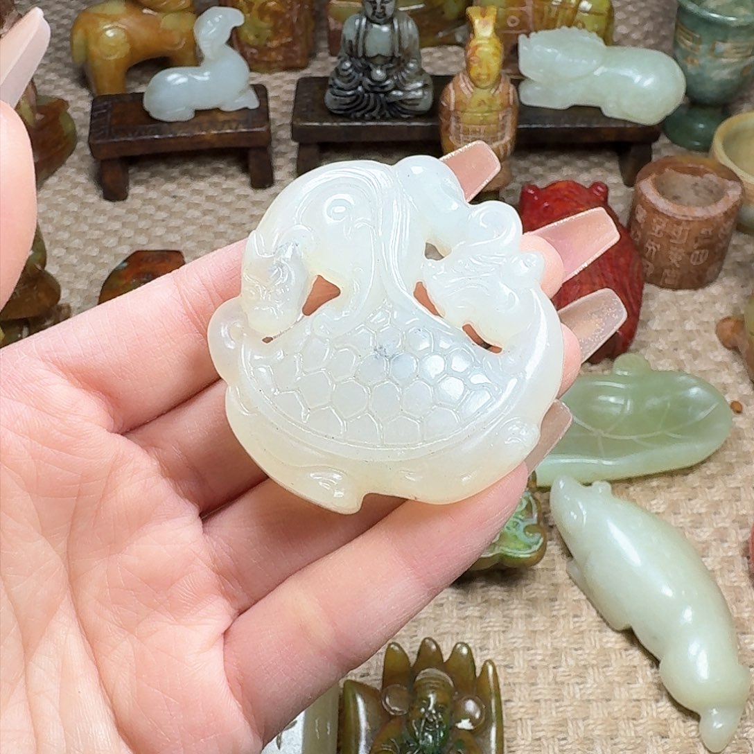 白玉菩提吊坠挂件