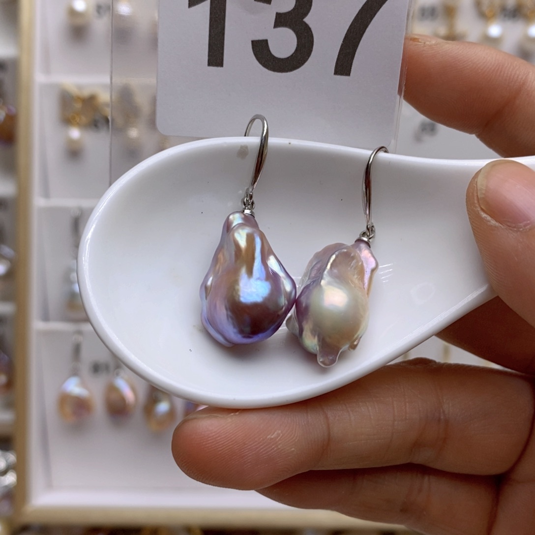 淡水珍珠颈饰银S925镶嵌137