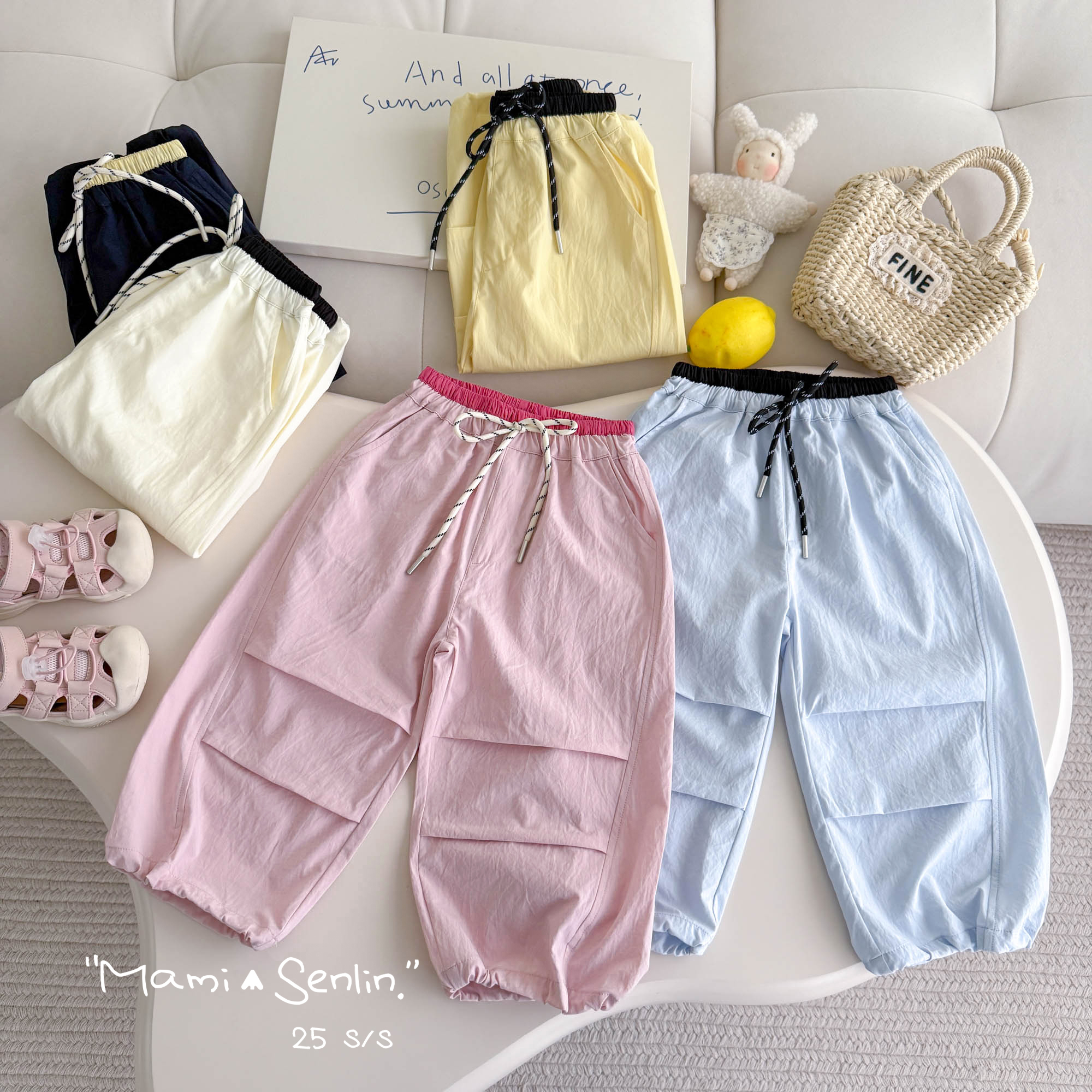 【现货】妈咪森林童装2025夏季新款女童百搭休闲裤252-MMSL-252221