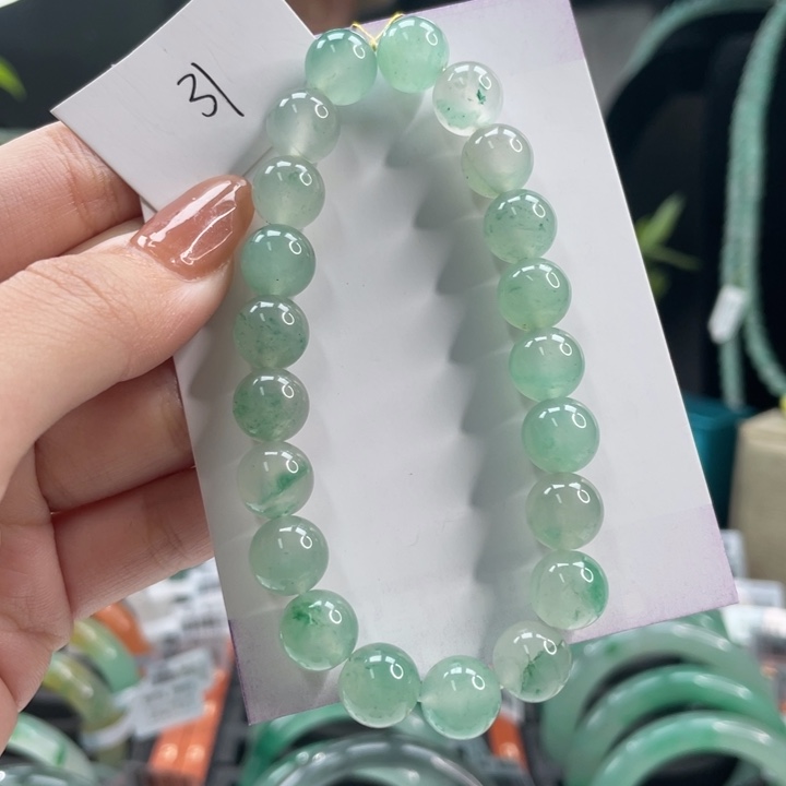 石英质玉手串未镶嵌天然A货非洲翠珠串