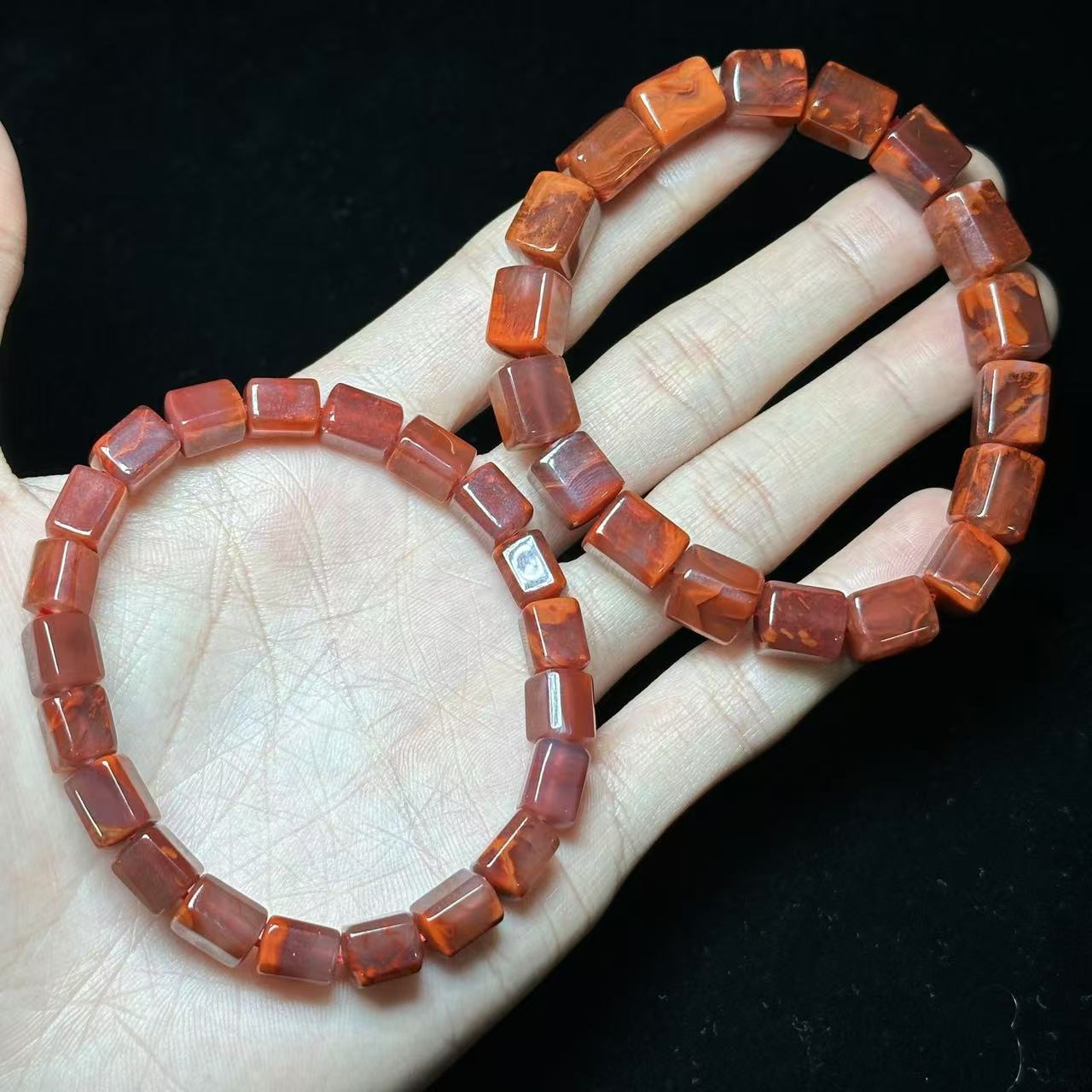 【子选好物】15 ZC76230-南红手串-多样性发其一