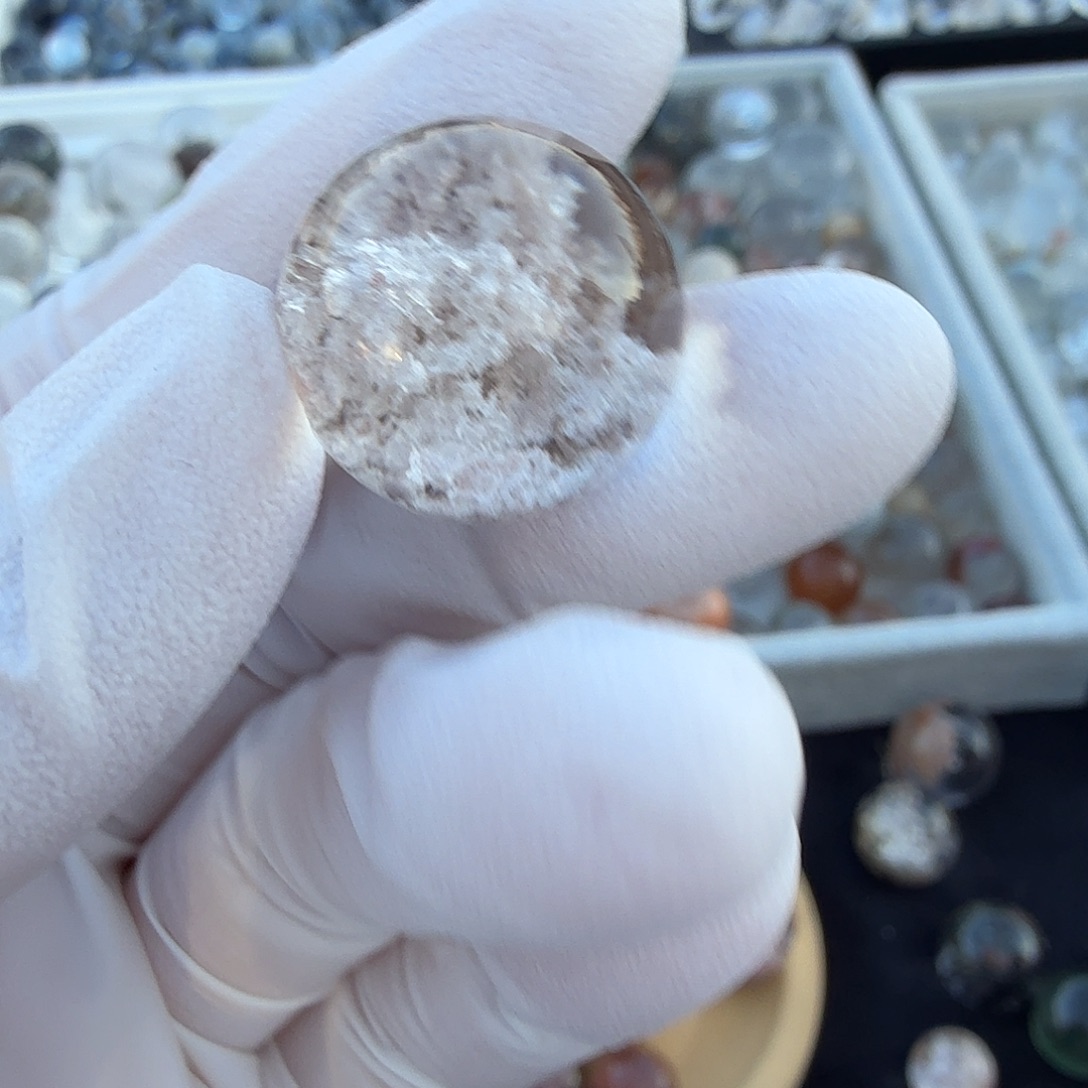 三***O水晶珠宝半成品未镶嵌幽灵17.3mm定制不退换