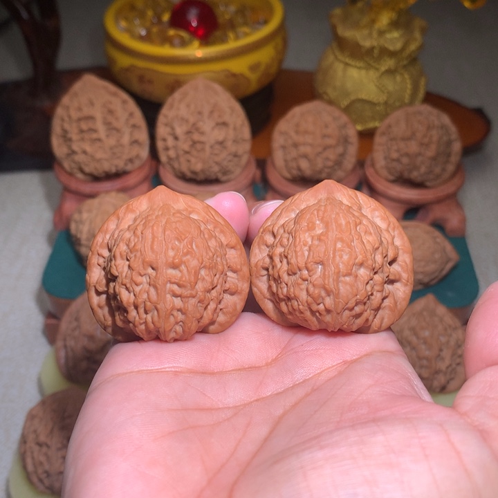 文玩核桃把件七步后公子帽