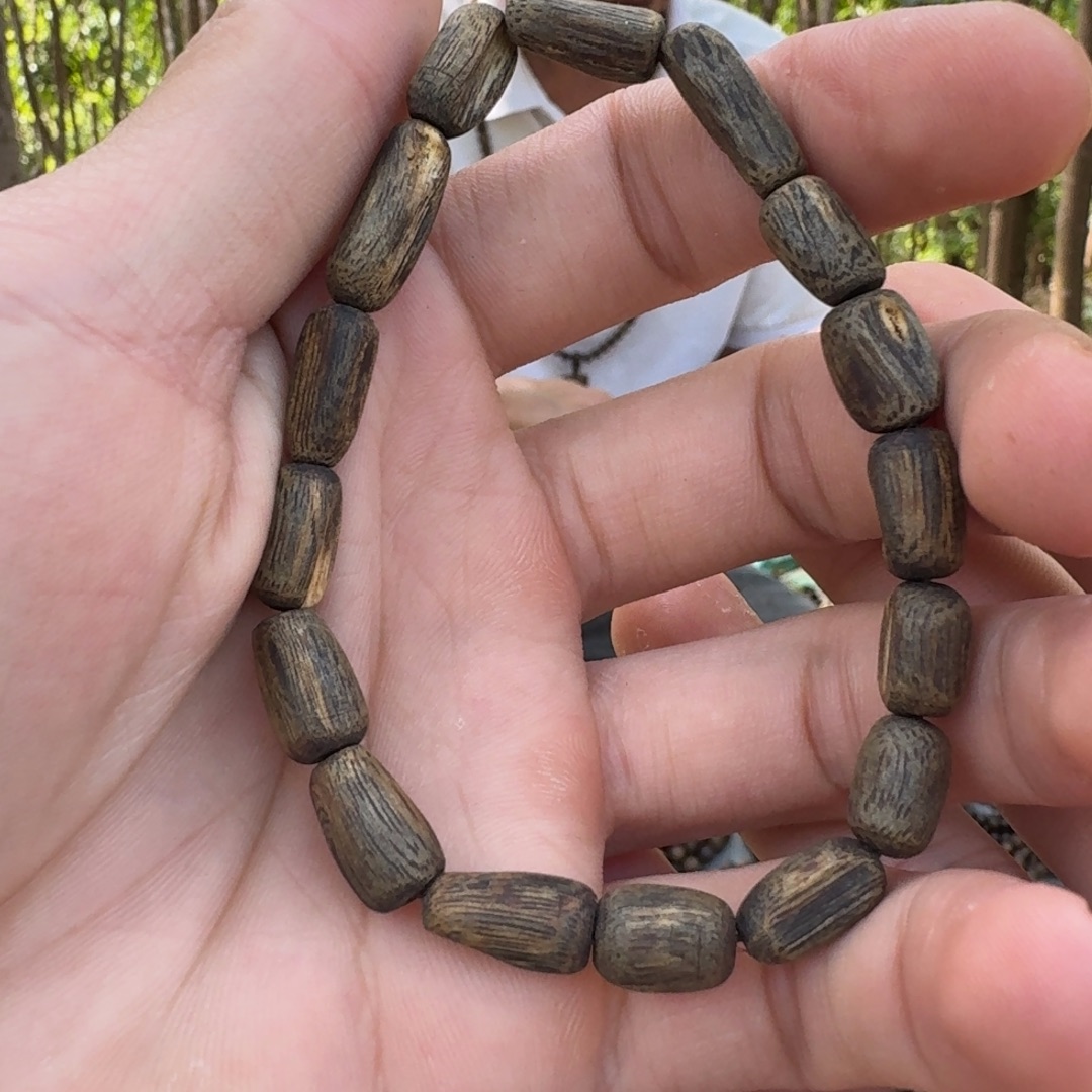 奇楠沉香手串沉水单圈树心油5g+